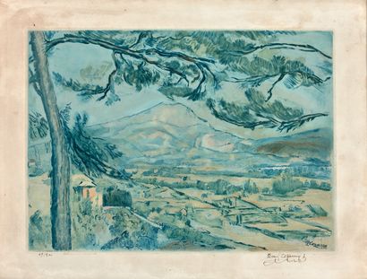 null Jacques VILLON (1875-1963), d’après Cézanne

La montagne Sainte-Victoire, 1906

Eau-forte...