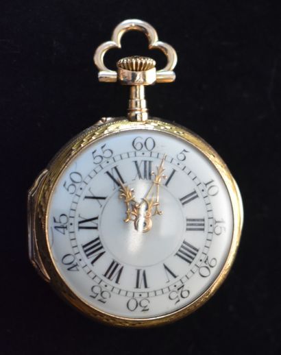 null 18K (750) yellow gold NECKWATCH. Signed "Charles Oudin 51 & 5° - Palais Royal...