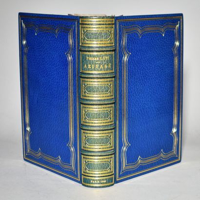 null LOTI (Pierre): Aziyadé. Paris, L. Carteret, 1925. In-4°. Blue morocco with gilt...