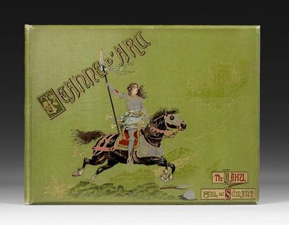CAHU (Th.) Jeanne d'Arc (Histoire) racontée à mes enfants. In-8 cart. éd. obl. vert,...