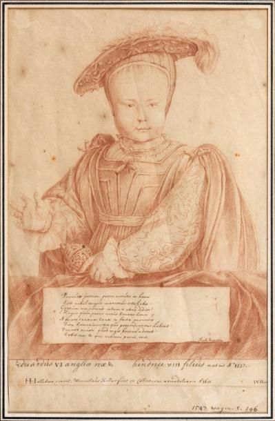 École française du XVIIIe siècle Portrait d'Édouard VI, enfant, fils d'Henri VIII...