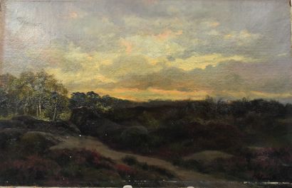 Clément QUINTON (1851-1913) : Landscape....