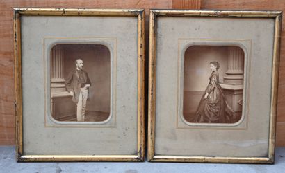 null TWO PHOTOGRAPHS : Portrait of a man and a woman. Height. 25 - Width. 18,5 cm

ATTACHED:...