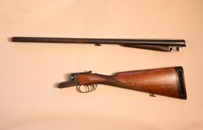 
HUNTING RIFLE with side-by-side barrels,...
