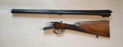 null SAINT-ETIENNE HUNTING RIFLE, caliber 12.65 N°135. Double trigger, juxtaposed...