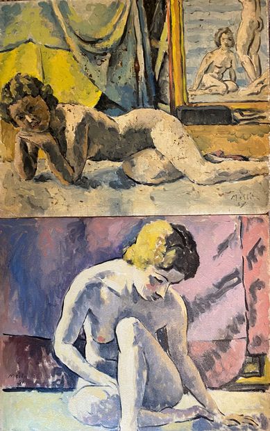 Conrad MEILI (1895-1969): Nudes in the studio....