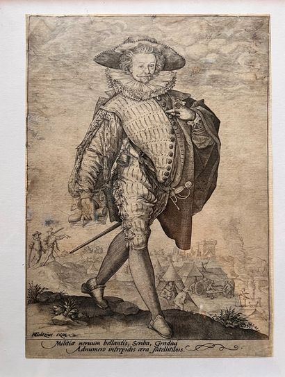 null D’après Hendrick GOLTZIUS (1558-1617) : Junon change Calisto en ours. Planche...