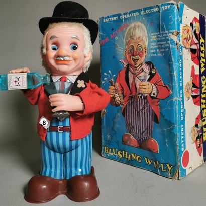 null YONESAWA "Y" (1950/1960) : "BLUSHING WILLY n° 211" battery-operated toy featuring...