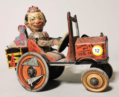 null LOUIS MARX and Co. - NEW YORK (USA) (1938): Mechanical toy "WHOOPEE CAR" car...