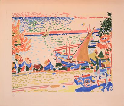 André DERAIN (1880-1954) : The Port of Collioure....