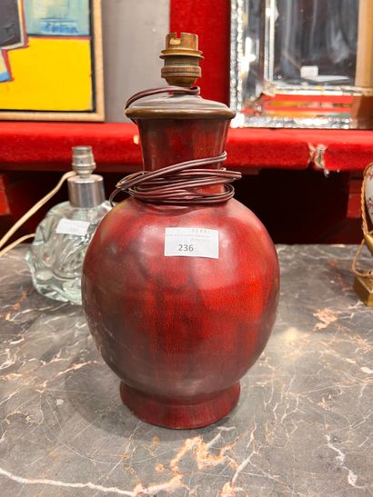 Modern red ceramic LAMP.