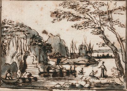 null French school of the 18th century

Lake landscape

Pen and brown ink, grey wash.

Height...