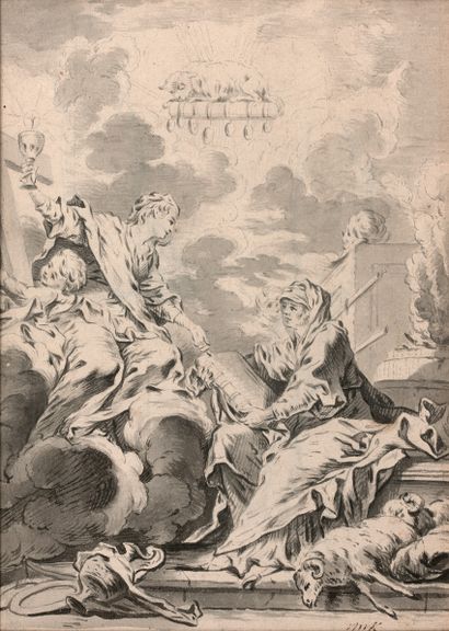 
Attributed to Hubert-François GRAVELOT (1699-1773),...