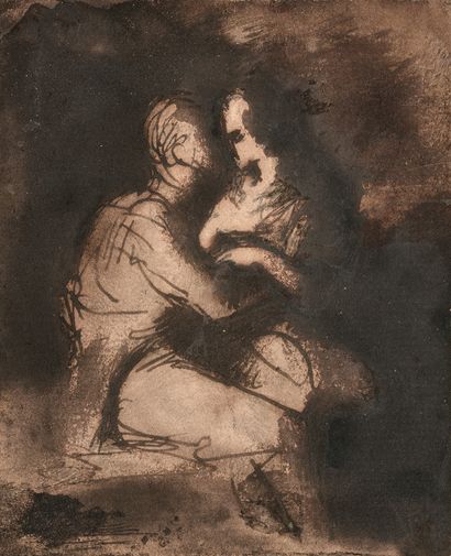 null French school of the 19th century

The couple

Drawing in ink.

Height. 9,5...