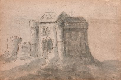 null École du Nord du XVIIe siècle

Château dans un paysage

Lavis.

Joint : dessin...