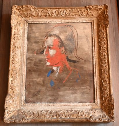 null DEUX REPRODUCTIONS d’après Picasso encadrées. Haut. 45,5 - Larg. 37 cm ; Haut....