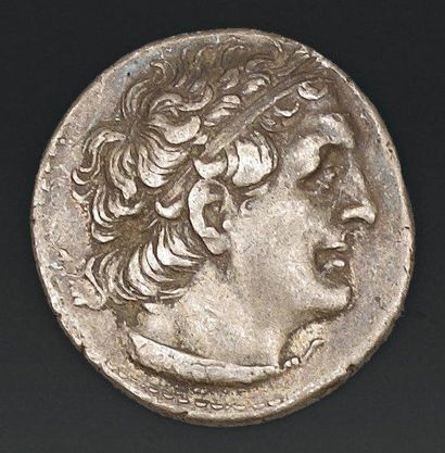 ÉGYPTE PTOLÉMÉE II Philadelphe (283-246) Tétradrachme d'argent (bouclier). Beau