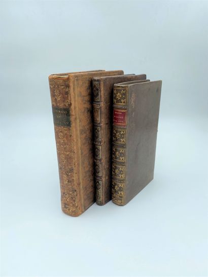 LOT OF BOOKS in antique bindings including:...