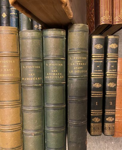 null LOT OF APPROXIMATELY 70 VOLUMES of BOOKS mainly in half-binding including ROUSSEAU...