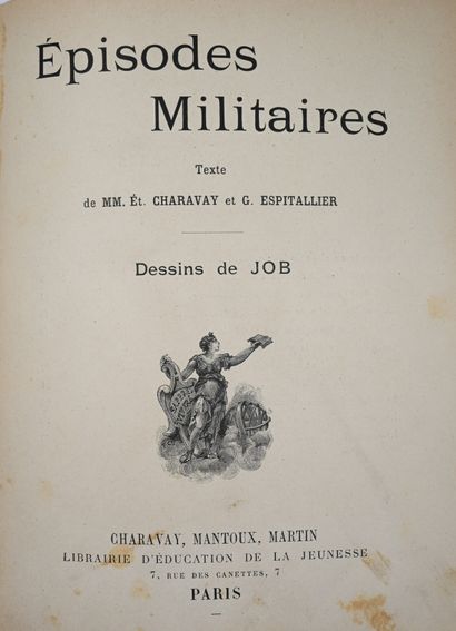 null CHARAVAY, Étienne and ESPITALLIER, Georges : Episodes militaires, Paris, In-8...