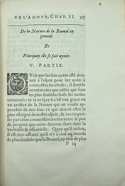 null CUREAU DE LA CHAMBRE, Marin : Les charactères des passions, 1648, Paris, Rocolet....