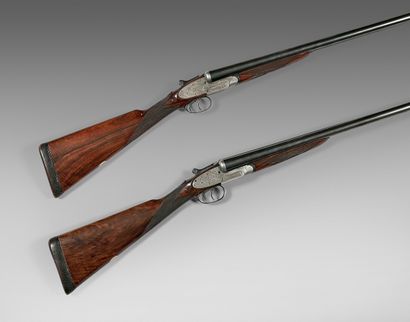 
PAIR OF Charles Lancaster lock rifles, Twelve-Twenty...