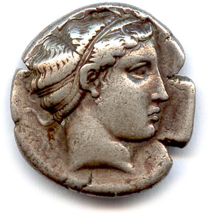 LUCANIE - METAPONTE 400-340 

Head of Demeter...