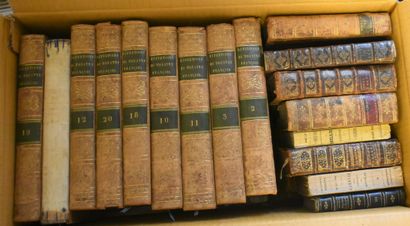 null LOT OF BOOKS in half-binding, mainly 18th century.