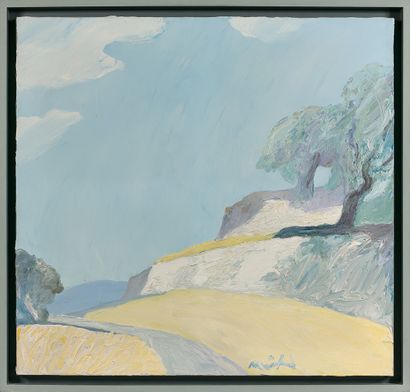 Roger MUHL Roger MUHL (1929-2008) : Road in Provence. Canvas signed lower right....