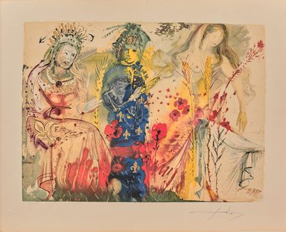 Salvador DALÍ Salvador DALÍ (1904-1989): Suite of four color engravings, including...
