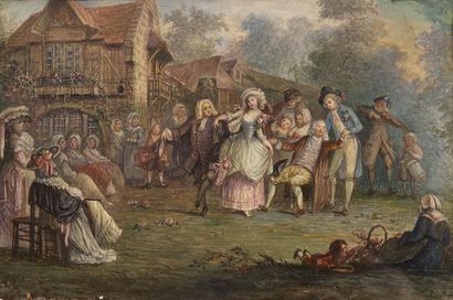ECOLE FRANÇAISE du XIXe siècle : La danse...