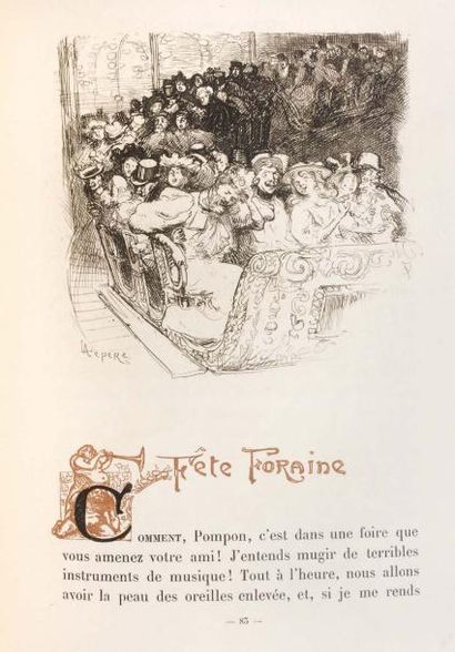 MORIN (Louis) Les Dimanches parisiens. Notes d'un décadent. Paris, Librairie L. Conquet,...