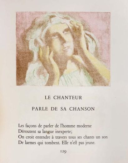 THOMPSON (Francis) Poèmes. Traduits par Élisabeth Denis- Graterolle. Lithographies...