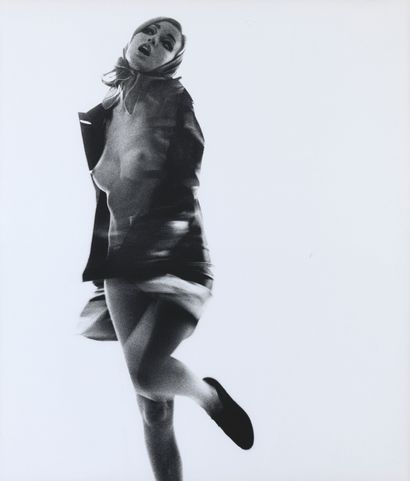 SAM HASKINS (1929-2009) NOVEMBER GIRL 
November Girl Dancing with Raincoat and Scarf,...