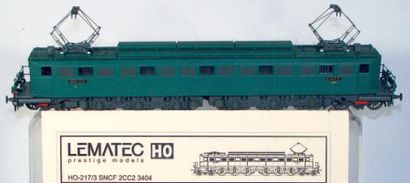 LEMATEC Prestige Models Motrice électrique 2 CC 2-3404 SNCF, vert bleuté foncé 312...