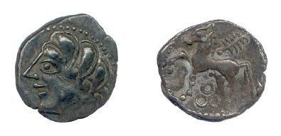 null LEMOVICES (région de Limoges) Drachme d'argent du type de BRIDIERS (Creuse)....