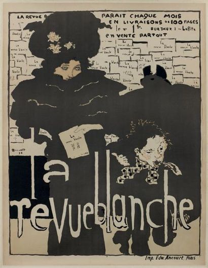 PIERRE BONNARD Affiche de la Revue blanche. 1894 Lithographie en couleurs. Épreuve...