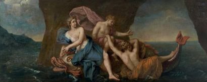 Attribué à François MAROT (1666-1719) Vénus sortant de l'onde et Diane et Endymion...