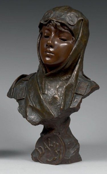 Emmanuel VILLANIS (1858-1914) Dalila
Épreuve en bronze à deux patines. Cachet Société...