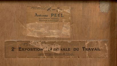 Antoine PEEL Secrétaire droit à abattant en placage de palissandre, ouvrant à un...