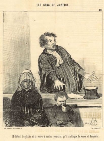 Honoré DAUMIER (1808-1879) Les Gens de Justice. Actualités. Les Bons Bourgeois. Les...