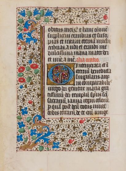 null [HEURES selon l'usage de Rouen]. Manuscrit en latin sur vélin, c. 1460.
135...
