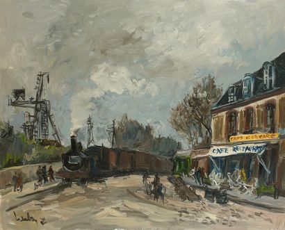 HERBO Fernand HERBO (1905-1995)
Histoire du chemin de fer - Pont l'Evêque
Huile sur...