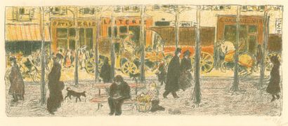 PIERRE BONNARD Quelques aspects de la Vie de Paris, 1899. Suite complète de 12 lithographies...