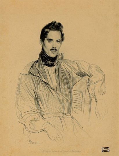 Achille DEVÉRIA (1800-1857) Lemercier, Imprimeur-lithographie, c. 1830. Lithographie....