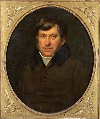 École française vers 1820, entourage de François Marius GRANET Portrait d'homme....