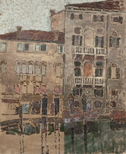 Jules GALAND (1869-1924) 
Venise et Paris, Montmartre, vers 1906-1908.
Ensemble de...