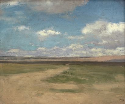 LOUIS-MAURICE BOUTET DE MONVEL (1850-1913) 
Paysage de Touraine
Huile sur toile....