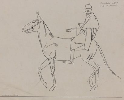 Bernard BOUTET DE MONVEL (1881-1949) 
Études orientales
Dix-huit dessins au crayon...