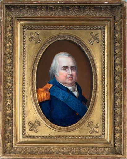 MONTAIGU Portrait de Louis XVIII roi de France...